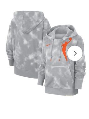 Like New Men's WNBA Nike Logowoman Team 13 Tie-Dye Pullover Hoodie Silver Medium